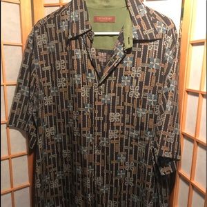 Tori Richard Short Sleeve Button Up Shirt XL